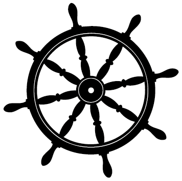Sticker roue volant de bateau : 01